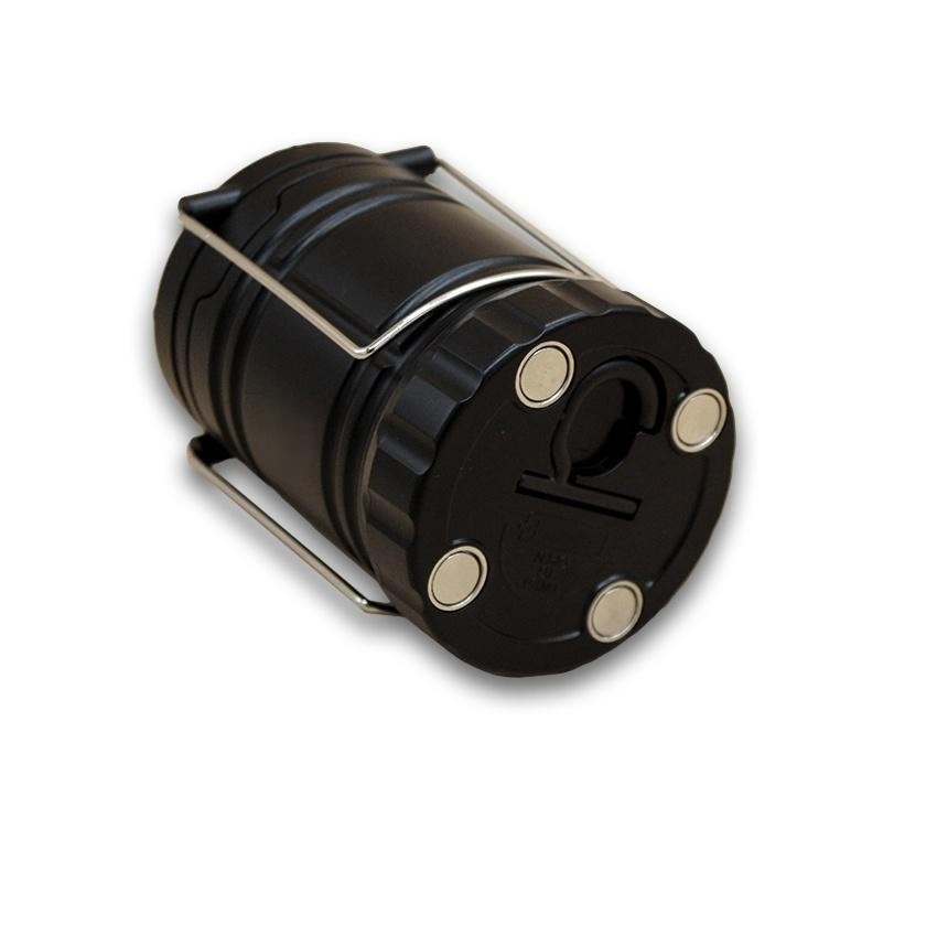 lINTERNA DE CAMPING LED GRAN POTENCIA – Iluminación de 10 W, incluye gancho colgador e imán para fácil sujeción.