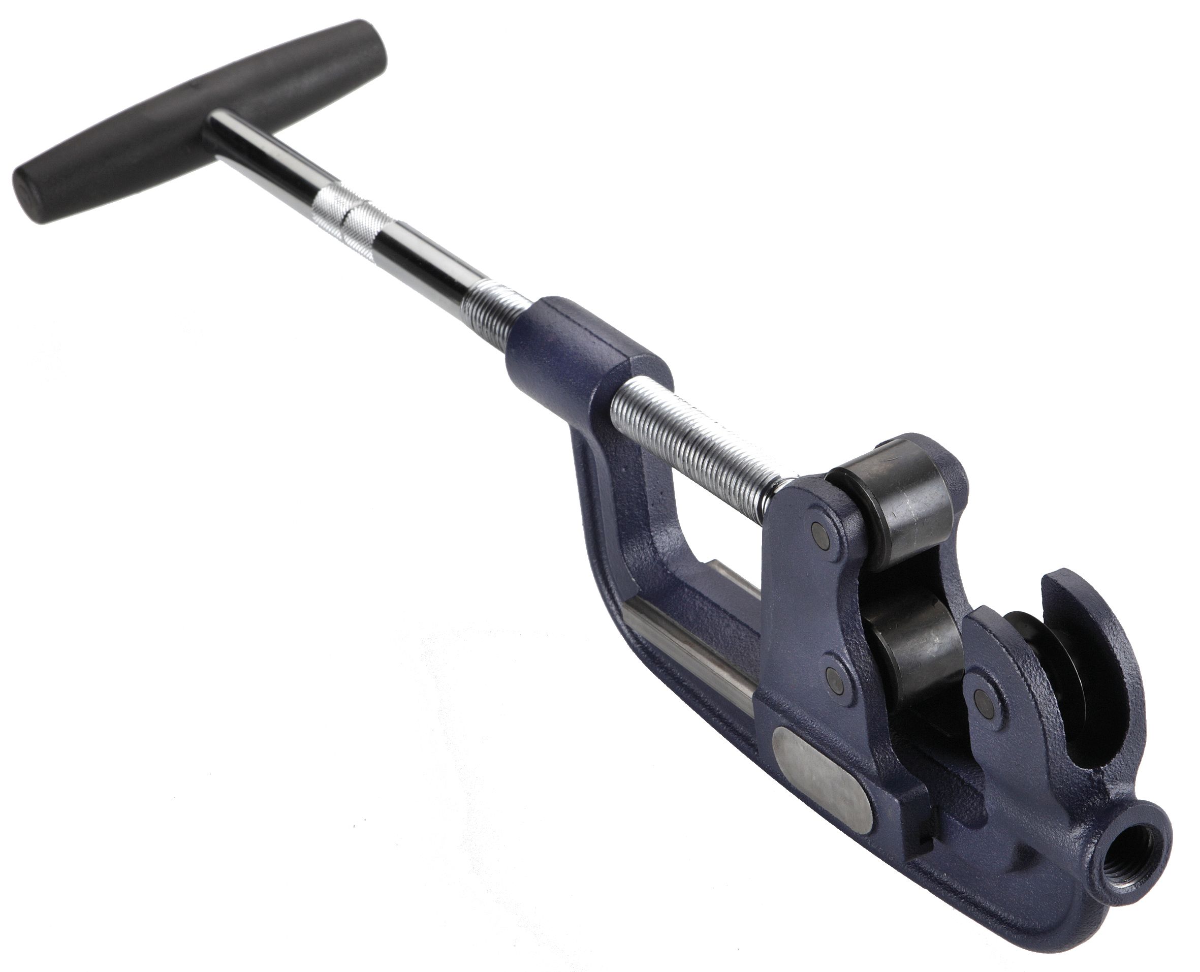 cortador de tubos de acero forjado, perfecto para diámetros de 32 a 100 mm. Ideal para fontanería y mecánica, brinda cortes precisos y duraderos para un rendimiento excepcional.