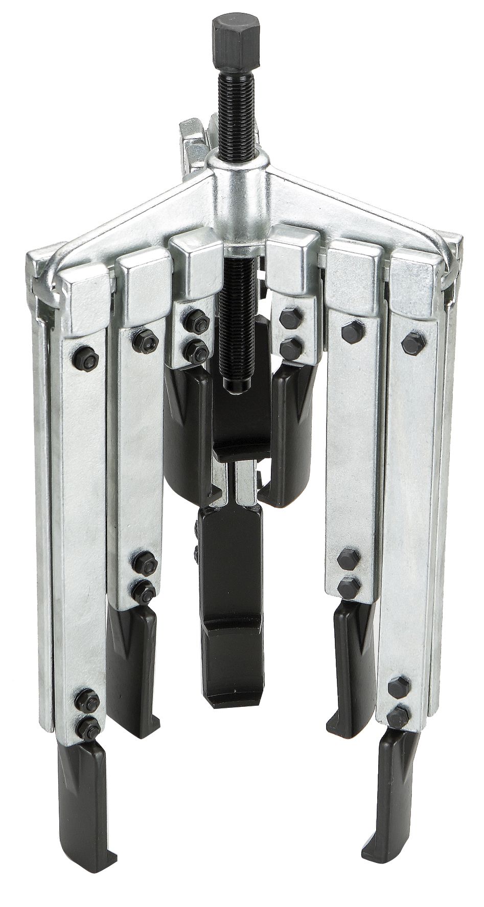 extractor múltiple de 2 patas, adaptable de 25 a 130 mm. Ideal para la extracción de rodamientos y componentes ajustados. Diseñado para calidad y fácil manejo en trabajos mecánicos.