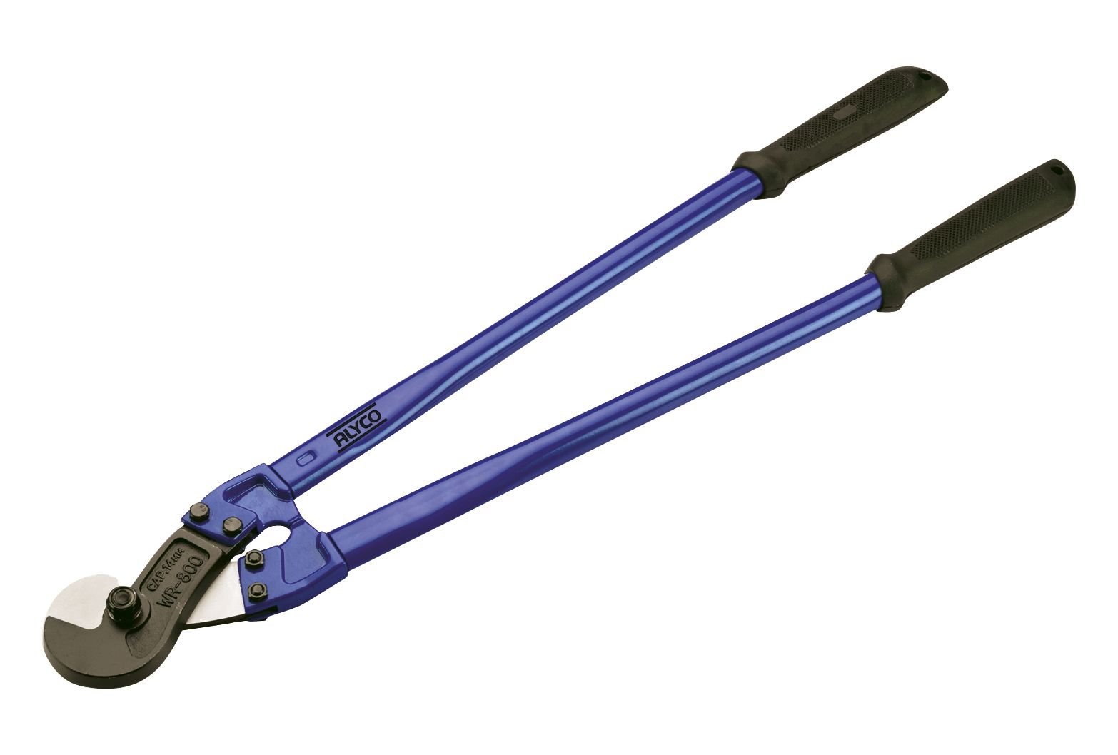 cortaalambres de dos manos para acero, diseñado para ofrecer un corte preciso y eficiente. Ideal para profesionales que buscan durabilidad y rendimiento en cada trabajo.