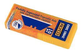 tubo con 10 cuchillas trapezoidales SK2, ideales para cortes precisos y duraderos en diversos materiales. Perfectas para profesionales y entusiastas del bricolaje. ¡Optimiza tu trabajo hoy!