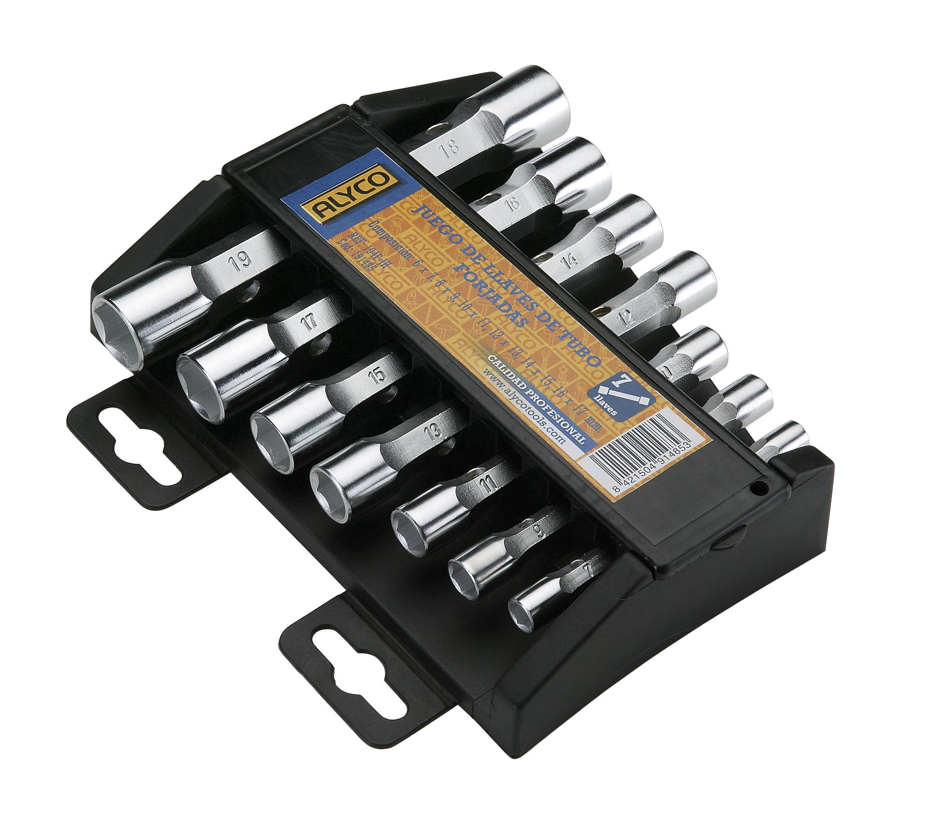 juego de 7 llaves de tubo forjadas sin plásticos. Herramientas duraderas y resistentes, ideales para mecánica y reparaciones. Obtén la calidad y el rendimiento que buscas en cada tarea.