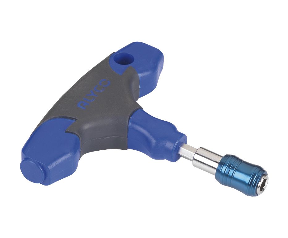 mango en T con adaptador de magnitud rápida de 1/4