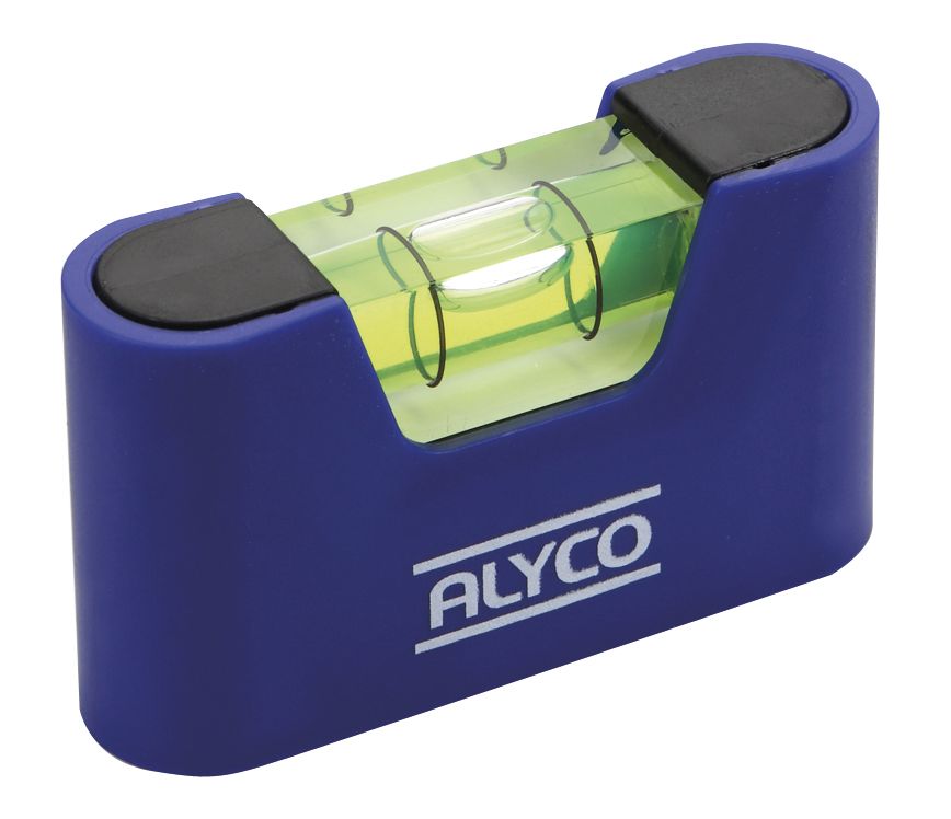 mINI NIVEL DE BOLSILLO 1 FIOLA: Un práctico y ligero nivel de burbuja que cabe en tu bolsillo. Ideal para mediciones precisas en cualquier lugar, asegurando tu trabajo siempre nivelado.