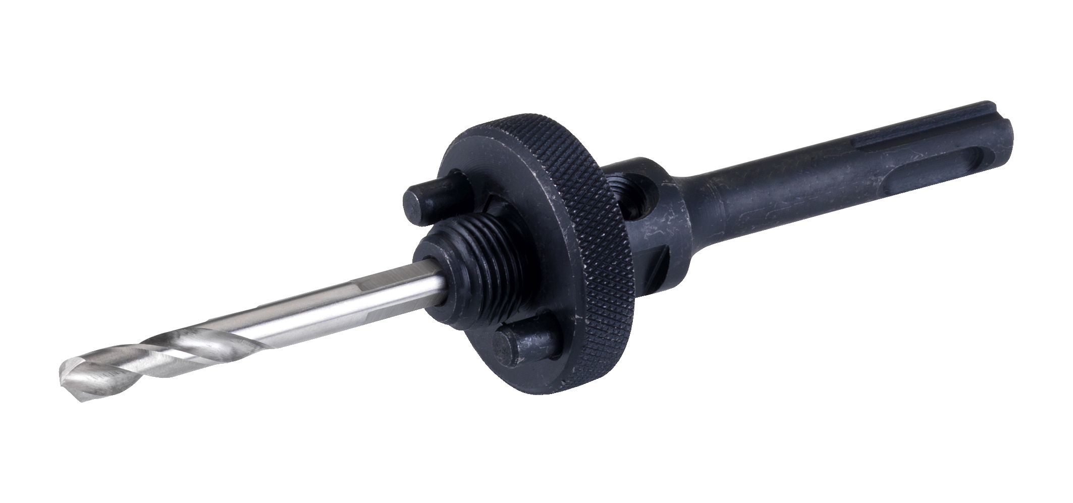 husillo SDS Plus para coronas, ideal para perforaciones de 32 a 152 mm. Robusto y duradero, garantiza precisión y eficiencia en cada proyecto. Perfecto para profesionales.