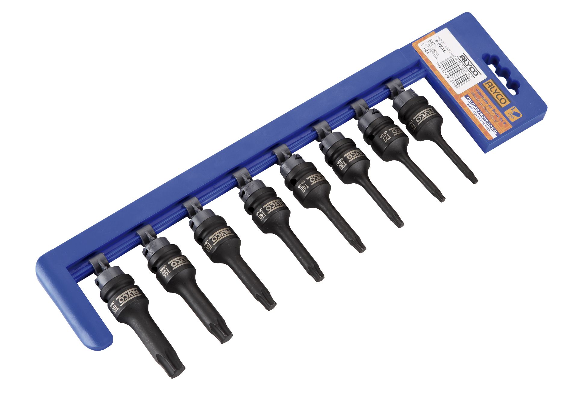 jGO 8 VASOS 1/2 DE IMPACTO P/TORX