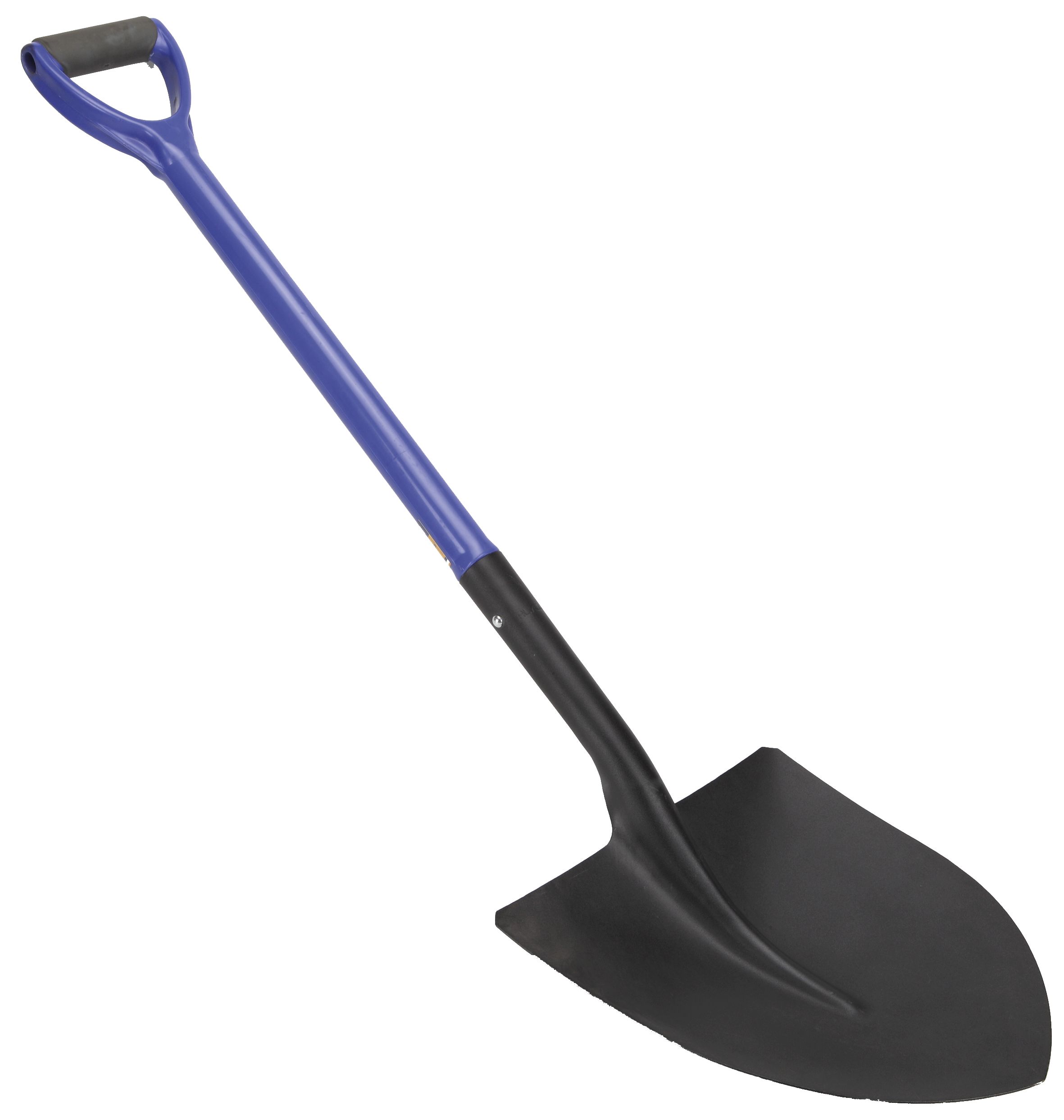 pala de Punta 280x340 M/Fibra de Vidrio, ligera y robusta, ideal para construcción y jardinería. Su anillo proporciona comodidad y eficiencia, perfecta para uso profesional y particular.