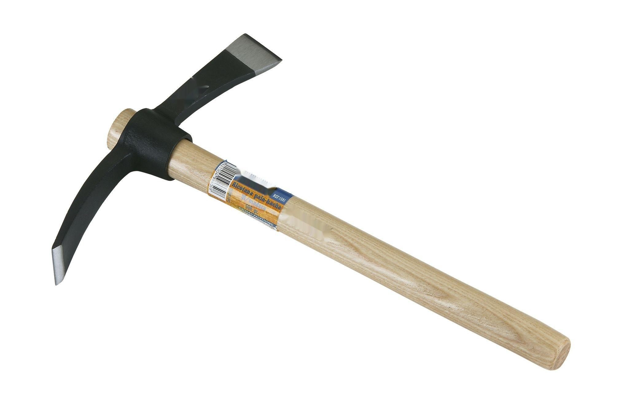 alcotana de 550 gr, mango de madera, ideal para trabajos de carpintería y construcción. perfecta para clavar y retirar clavos.