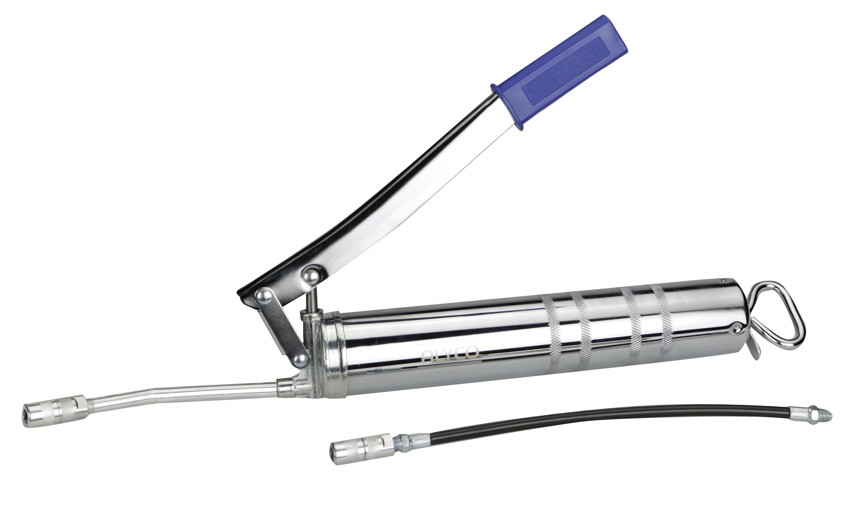 bomba de Engrase a Palanca 500cc: ideal para lubricar maquinaria de forma precisa y eficiente. Su diseño ergonómico garantiza comodidad y un rendimiento óptimo en tus tareas.