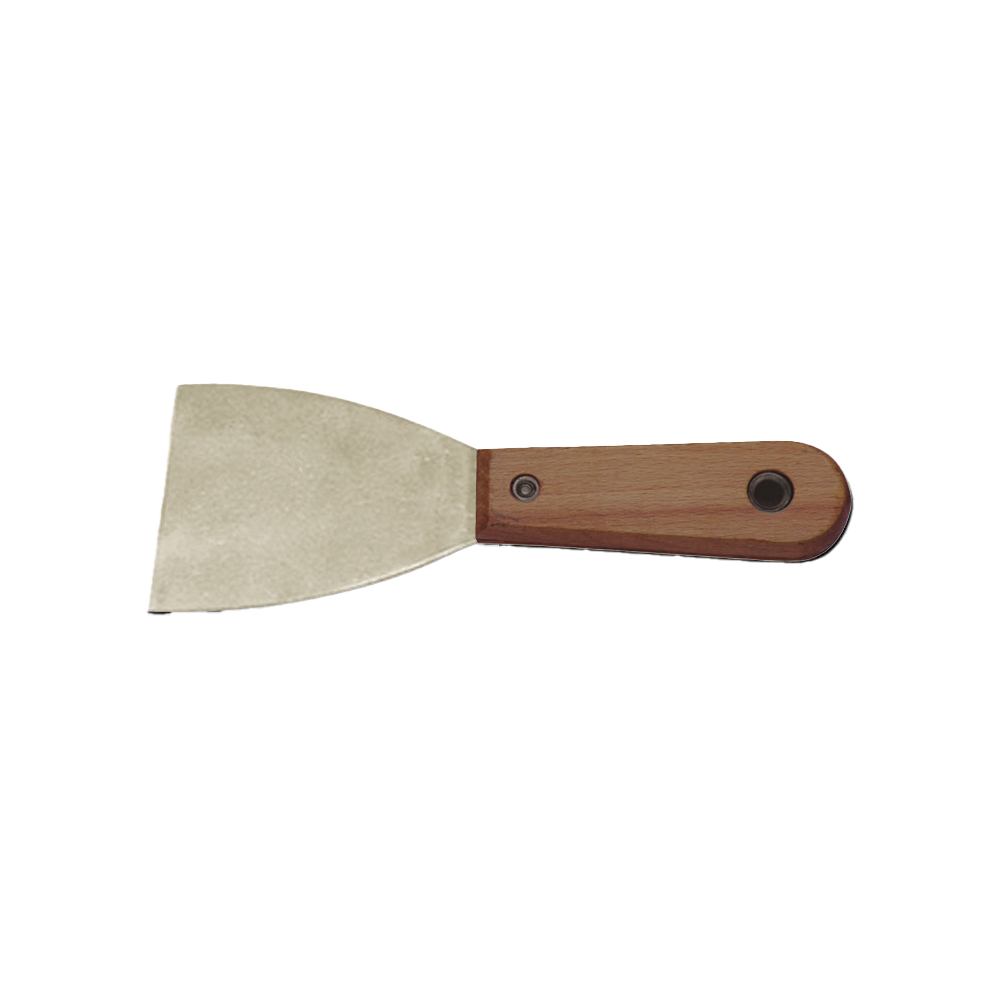 espátula de 150 mm con mango de madera, ideal para cocinar y servir. Su diseño ergonómico proporciona un agarre cómodo y una gran durabilidad para tus necesidades culinarias.
