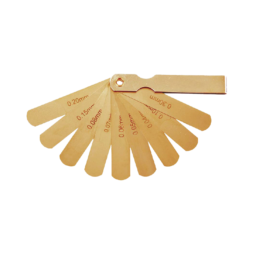 galga de espesores de 0,05 a 1,0 mm BR, ideal para mediciones precisas en distintos materiales. Herramienta esencial para profesionales en control de calidad y fabricación.