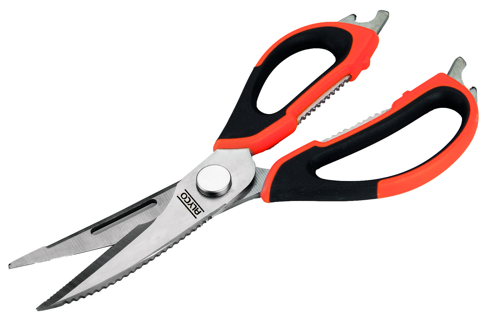 tijera multifunción 225mm Alyco Orange: la herramienta ideal para cortar, pelar y dar forma, combinando durabilidad y diseño ergonómico para un uso cómodo y eficaz en cualquier tarea.