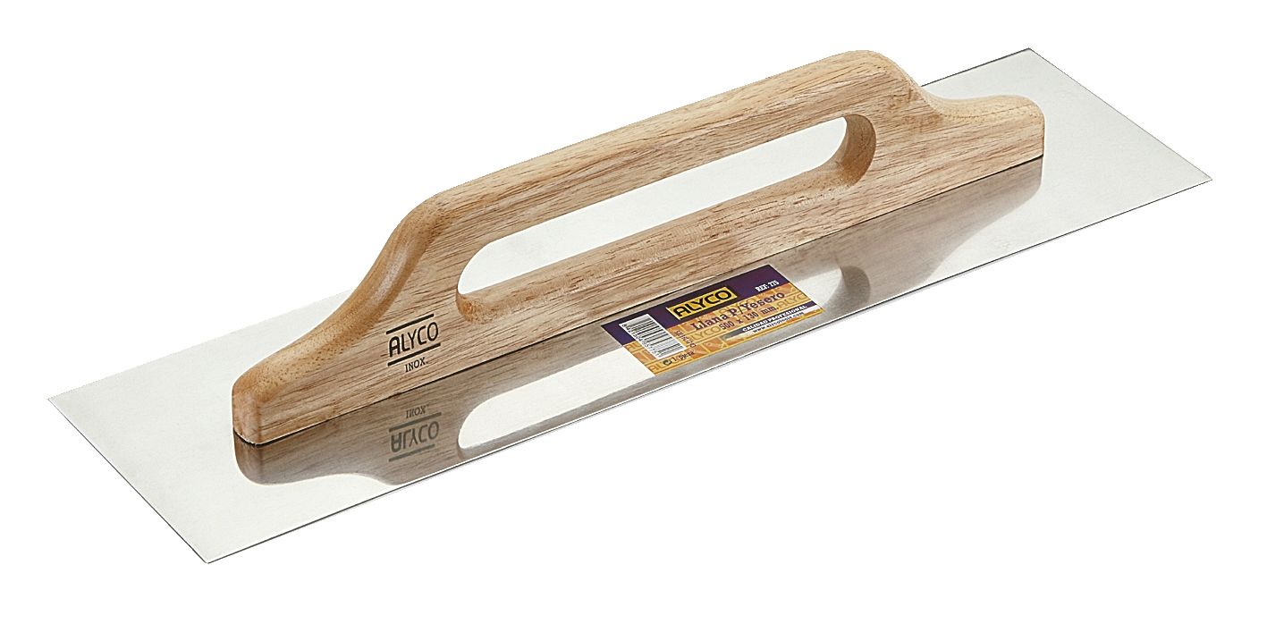 llana para yesero de medidas 500x130 mm, fabricada en resistente madera. Ideal para lograr acabados suaves y detallados en trabajos de yeso. Perfecta para profesionales y aficionados.