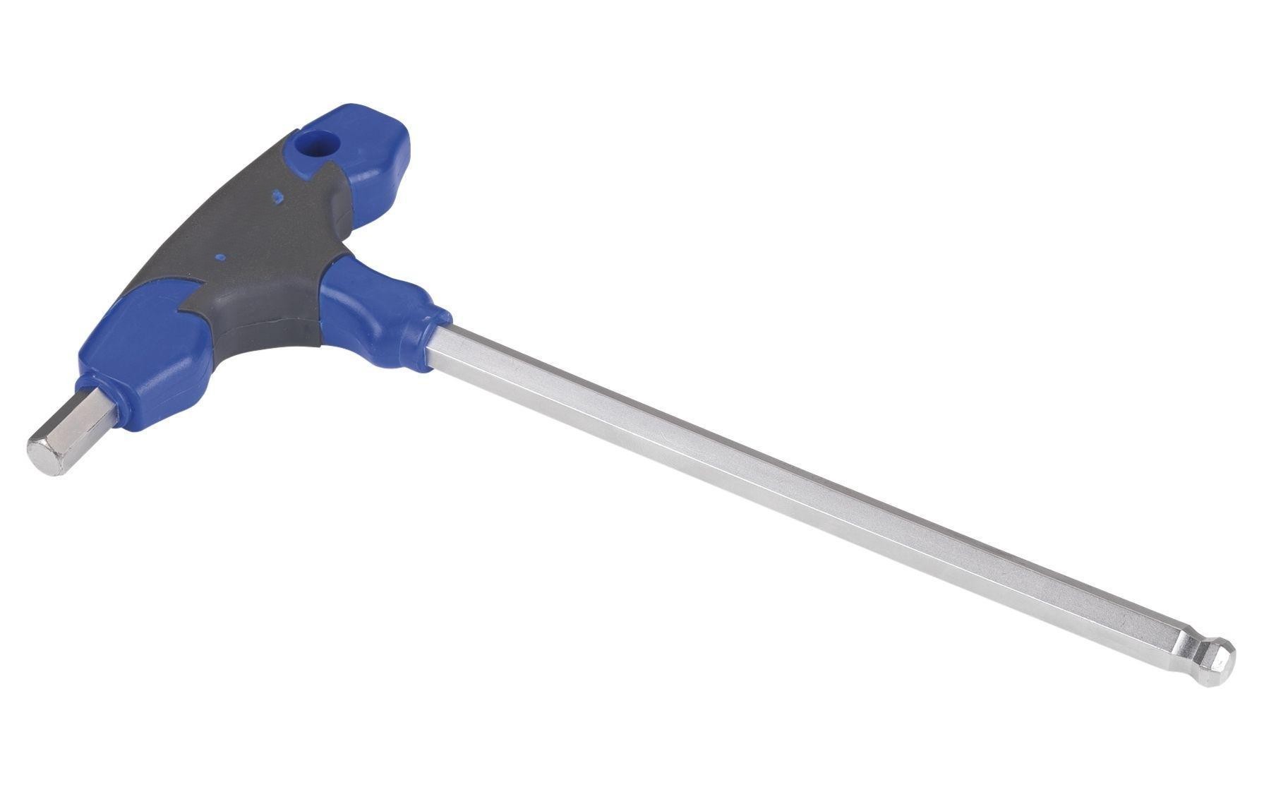 mango en t con bola de 4 mm, ideal para aplicar fuerza y mayor control en trabajos de precisión.