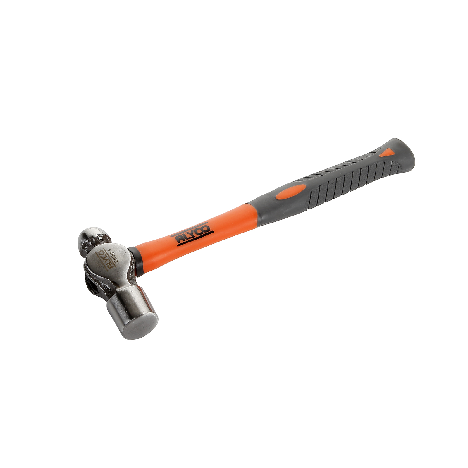 martillo de bola M/Fibra 910gr Alyco Orange. Herramienta duradera y ergonómica, ideal para trabajos de golpeo. Perfecto para profesionales y aficionados que buscan calidad y resistencia.