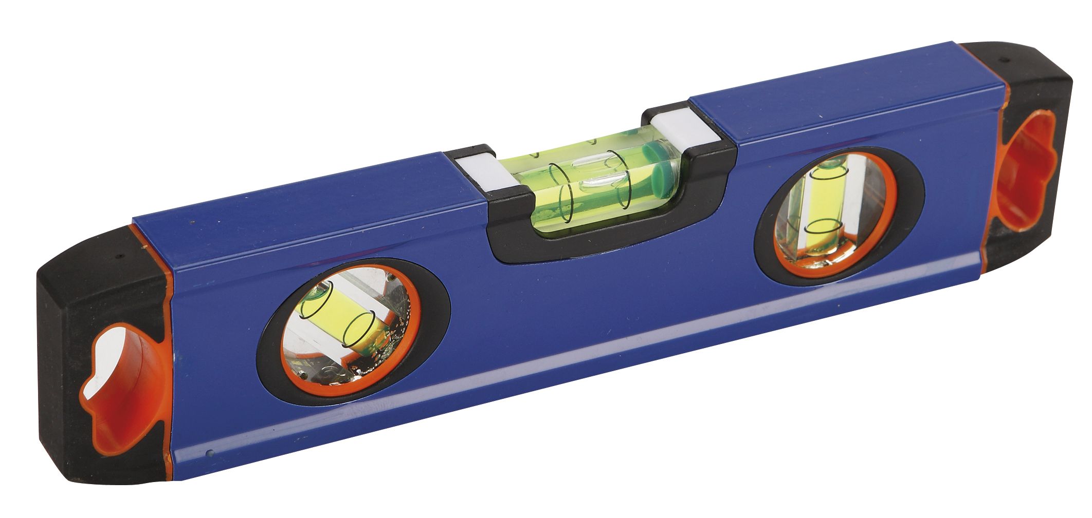 nIVEL TORPEDO 3 FIOLAS MAGNÉTICO 235 MM: Precisión y facilidad en cada medición. Ideal para trabajos de construcción y bricolaje, su diseño magnético garantiza estabilidad y exactitud.