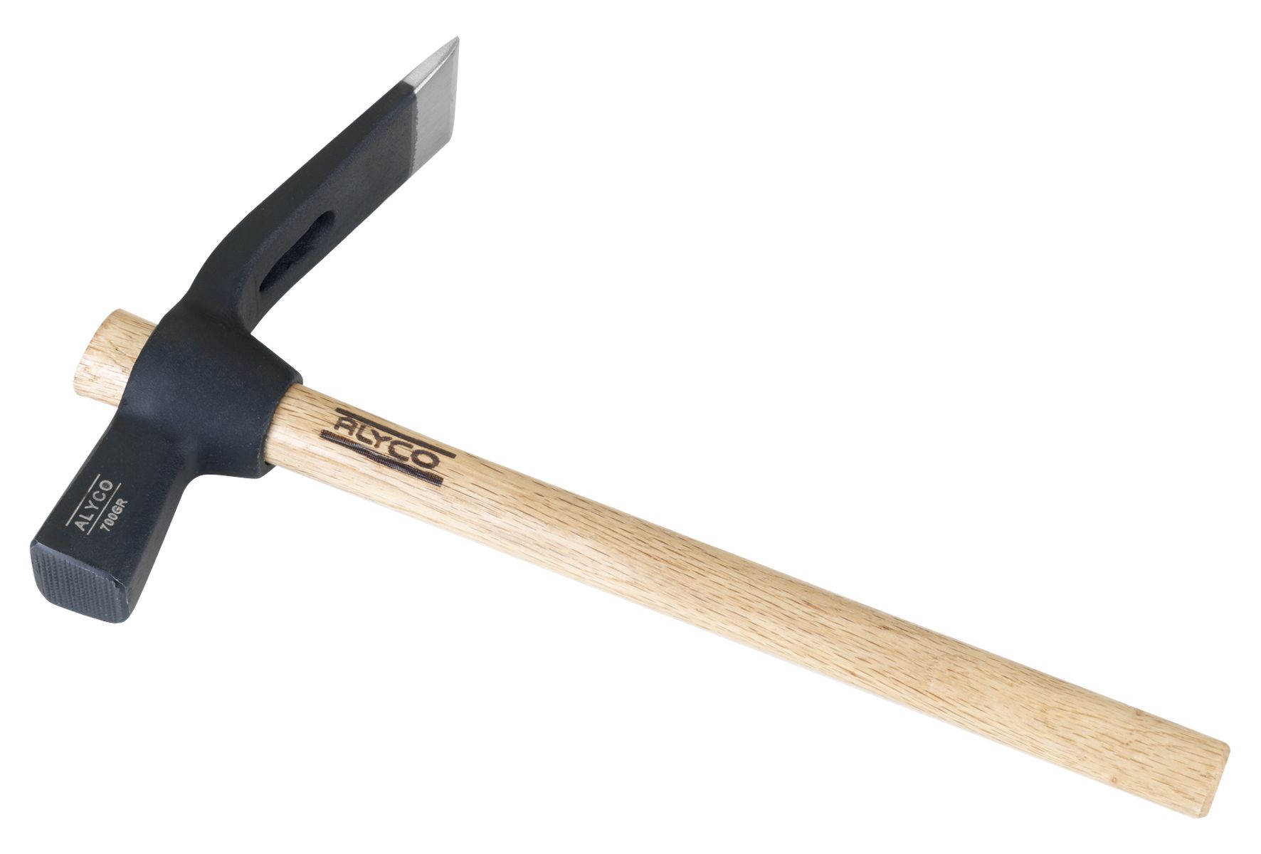 piqueta albañil de 700 g con mango de madera, diseñada para máxima durabilidad y resistencia. Ideal para trabajos de construcción y reformas. Ergonomía y eficiencia aseguradas.