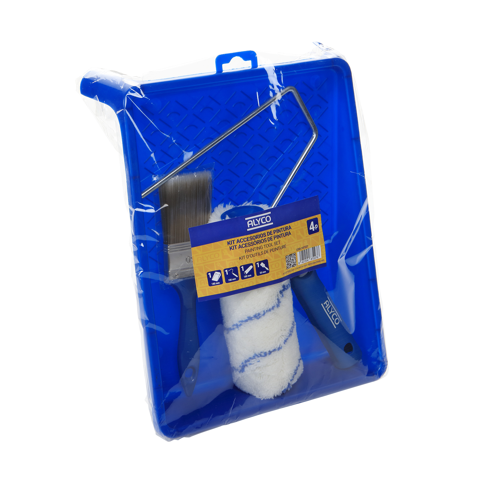 sET ACCESORIOS DE PINTURA (4PCS): todo lo que necesitas para llevar tus proyectos artísticos al siguiente nivel. Incluye pinceles, rodillos y más para lograr acabados perfectos.