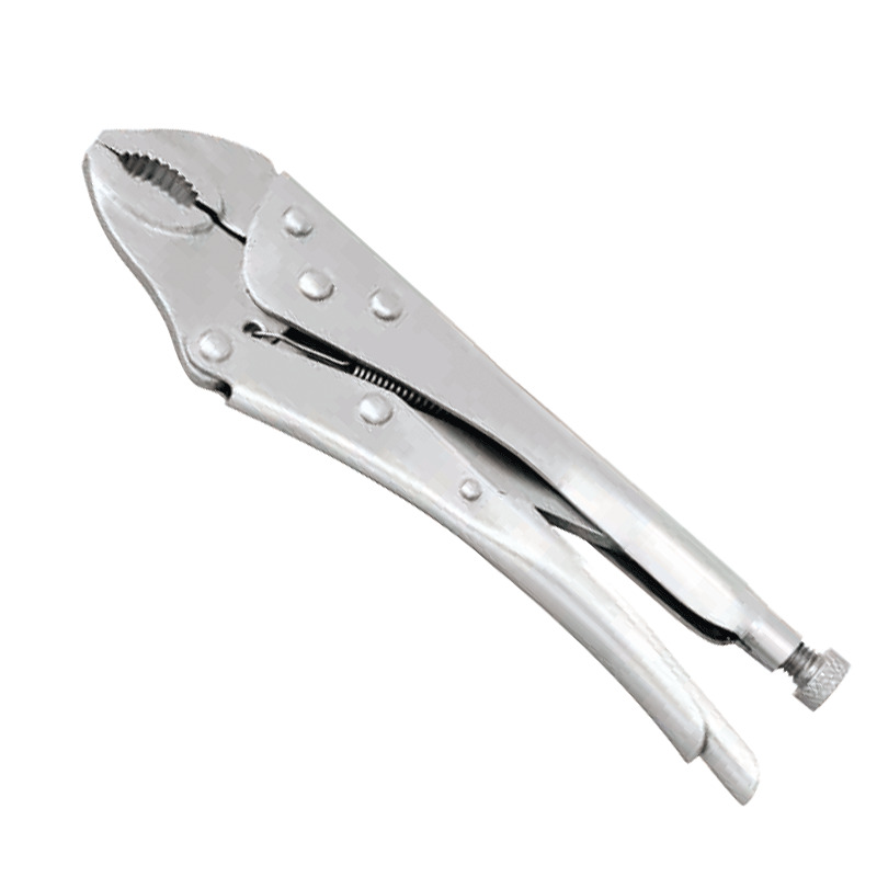 tenaza de agarre de 225 mm con bocas curvadas en acero inoxidable. Ideal para tareas precisas, ofrece un agarre robusto. Resistente y duradera, optimiza tu herramienta de trabajo.