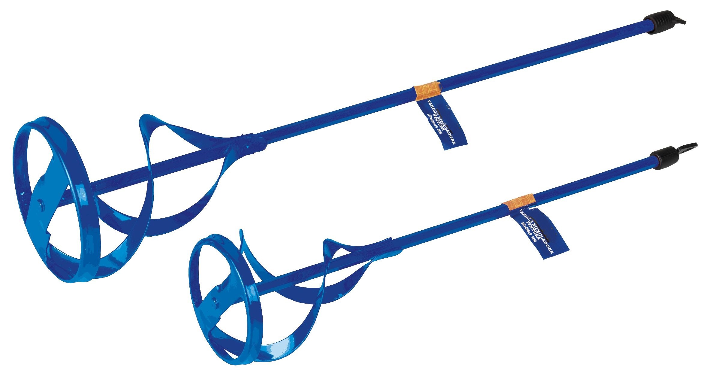 varilla mezcladora 100 mm x 600 mm x 10 mm, ideal para mezclar líquidos y materiales en aplicaciones industriales.