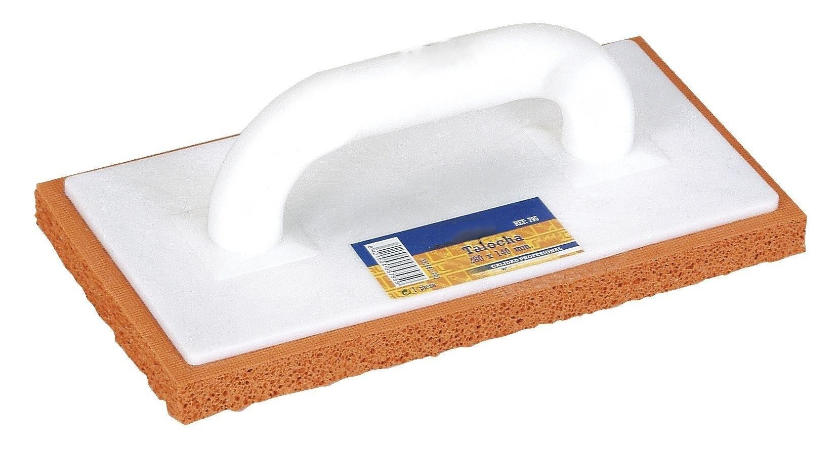 talocha de goma esponja densa 280x140 mm, ideal para alisar superficies y aplicaciones de construcción y reparación.