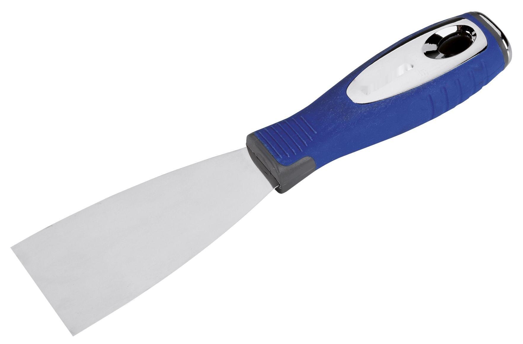 espátula inoxidable bi-material 40 mm - resistente y duradera, ideal para cocina y repostería, facilita la manipulación de alimentos.