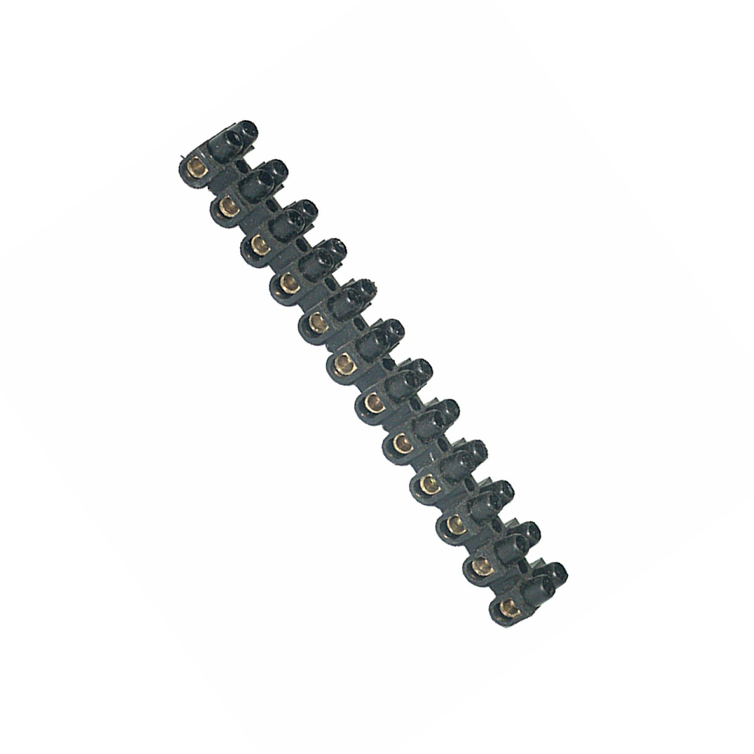 regleta de conexión negra de 25mm y 60A, ideal para instalaciones eléctricas seguras y eficientes. Garantiza un flujo óptimo de corriente. Perfecta para proyectos exigentes.