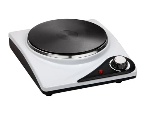 cocina eléctrica de una placa, 1500W: ideal para calentar, cocinar o derretir alimentos en cualquier espacio. Su diseño compacto permite un uso práctico y eficiente en tu hogar o viajes.