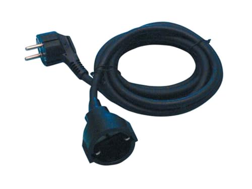 extensión eléctrica de goma negra 3x1.5 de 3 metros, ideal para ampliar conexiones. Flexible y resistente, es perfecta para múltiples usos en el hogar o en entornos industriales. 