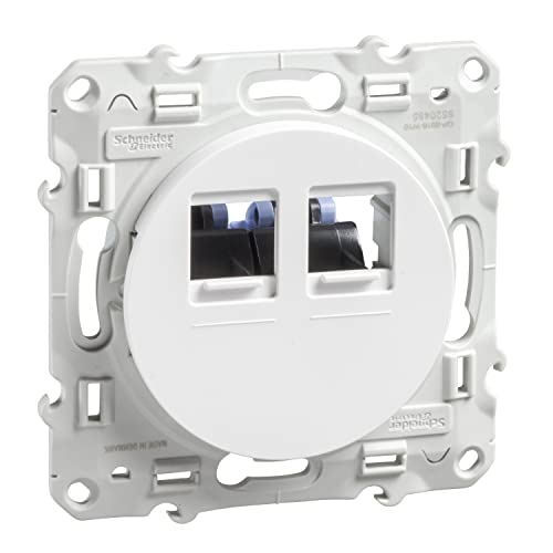  S520485 Toma RJ-45 doble Cat 6 UTP, Blanco