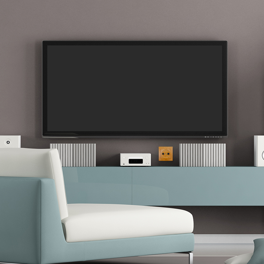 dOBLE CONMUTADOR ROBLE EMPOTRAR SERIE 8000