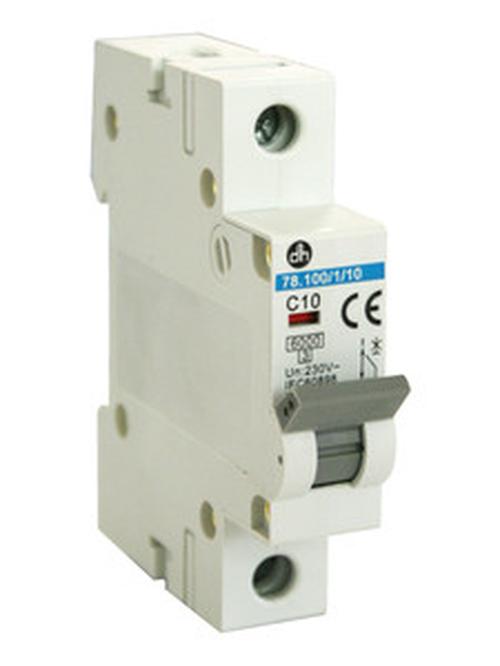 interruptor magnetotérmico 1P 10A-6kA, protección fiable para instalaciones eléctricas, garantiza seguridad y eficiencia. Ideal para evitar sobrecargas y cortocircuitos.