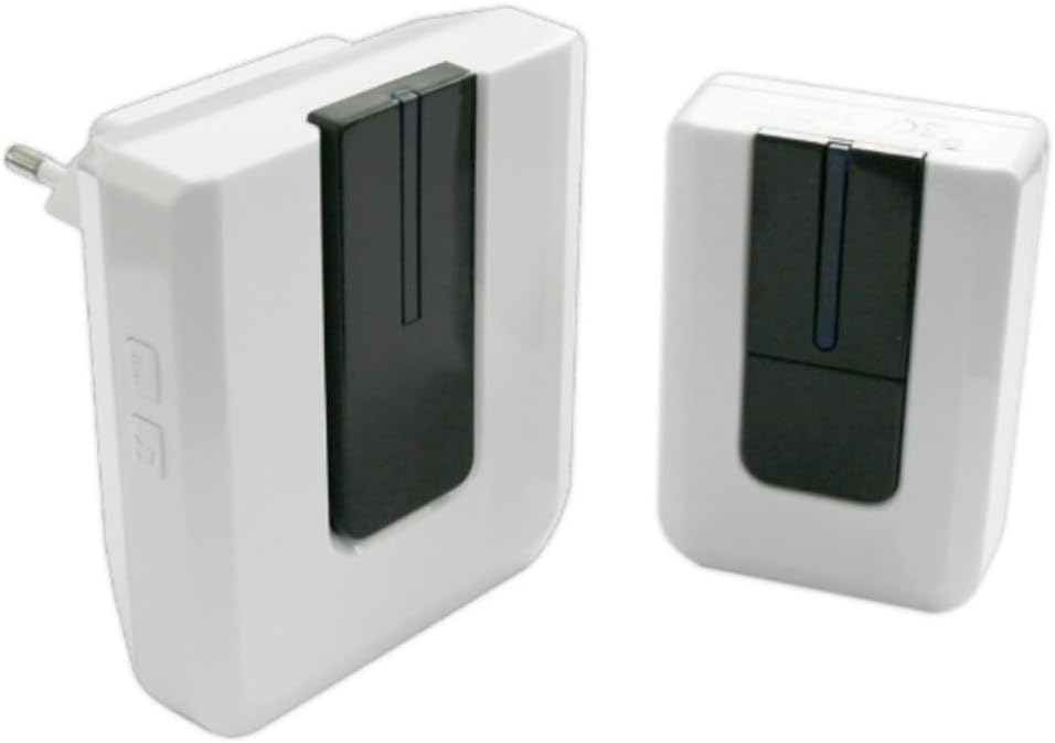 timbre digital inalámbrico con 52 melodías personalizables. Escoge entre diversos sonidos que reflejan tu estilo. Fácil de instalar y usar, perfecto para cualquier hogar.