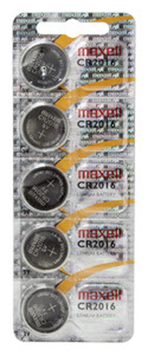 , Pila Botón Litio CR-2016, Pack 5 unidades