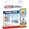 moll Thermo Cover , Cubierta Transparente para el Aislamiento Térmico de Ventanas , Incluye Cinta Adhesiva Doble Cara para una Fácil Instalación , 1.7 m x 1.5 m