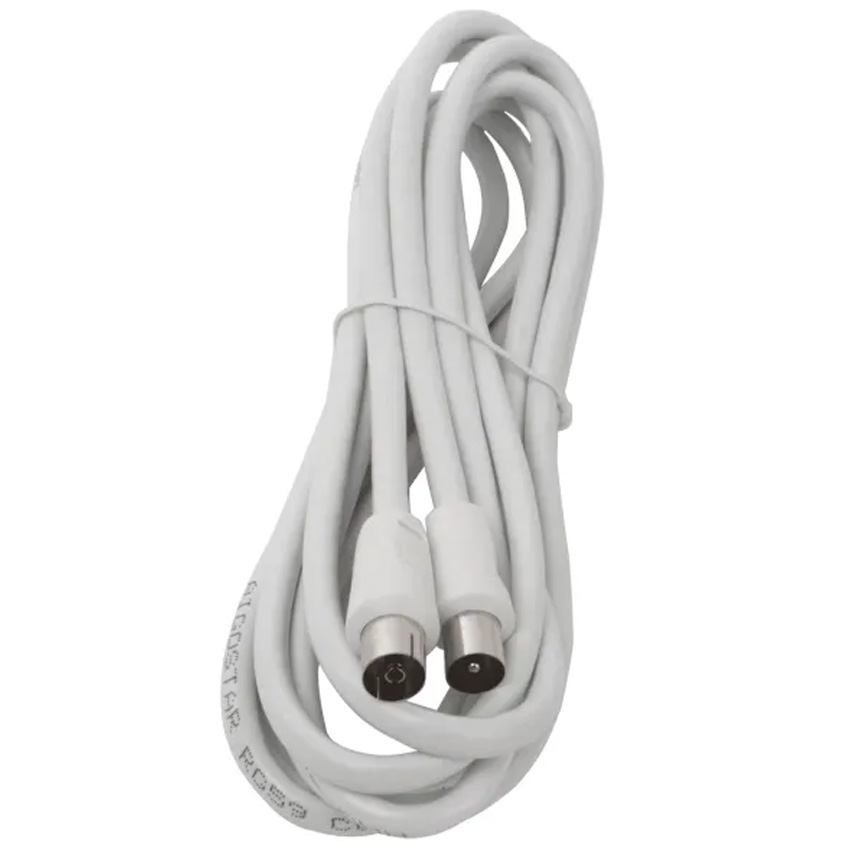  19317Cable coaxial (Color blanco)