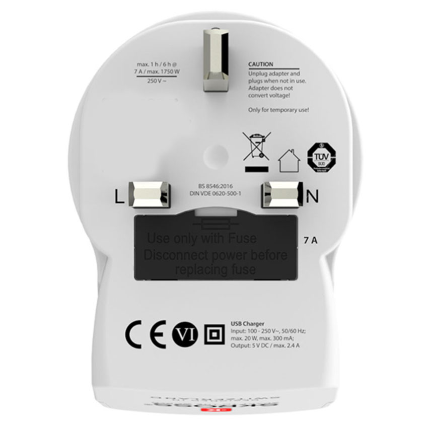 aDAPTADOR USB EUROPA A EE. UU. 1500281: Permite usar dispositivos europeos en EE. UU. Diseño compacto y eficiente, perfecto para tus viajes. Garantiza conectividad sin preocupaciones.