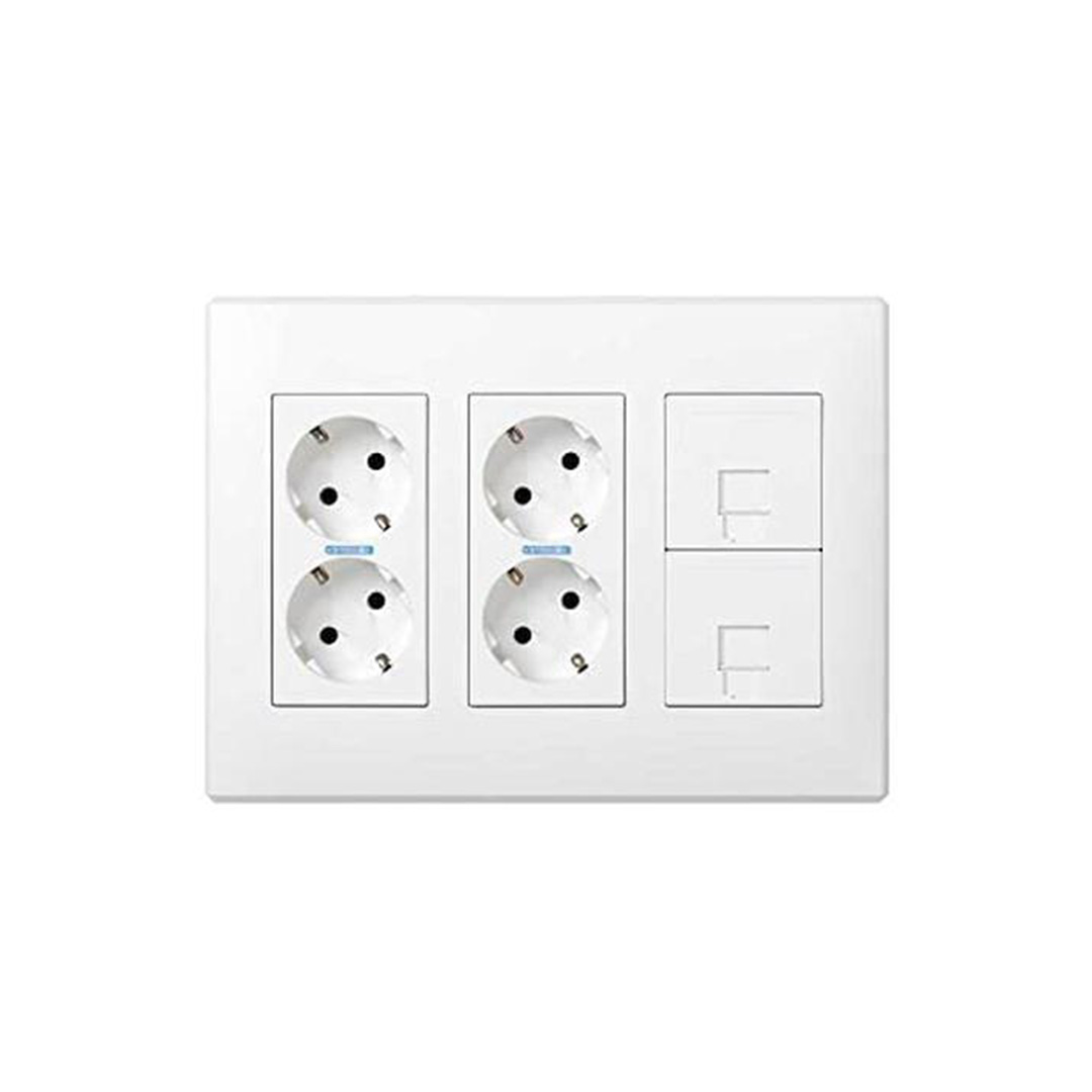  51000301-030Kit Puesto De Trabajo 3 Módulos Blanco