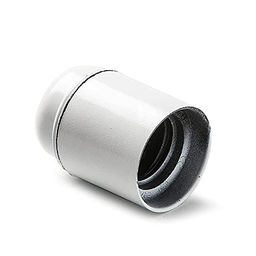 portalámparas liso | Baquelita| Bombillas E-27 | 4A | 250V | Blanco