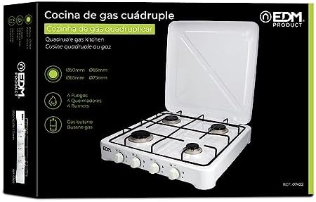  07422 Cocina de Gas Esmaltada con 4 , Varios Colores