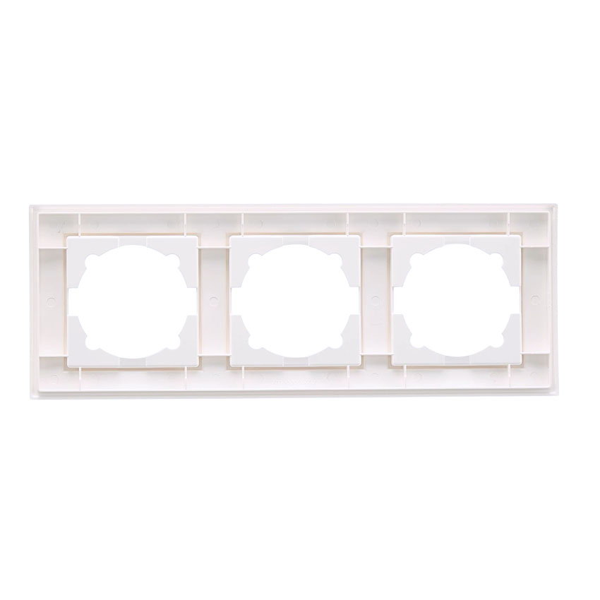 marco triple empotrable serie premium (orientación vertical)