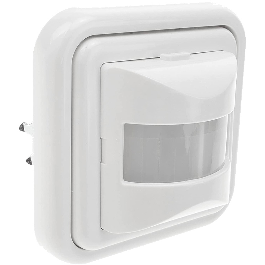 detectores de presencia empotrables para pared. Ideal para automatizar luces y sistemas de seguridad en espacios interiores. Diseño discreto y funcional para ambientes modernos. 
