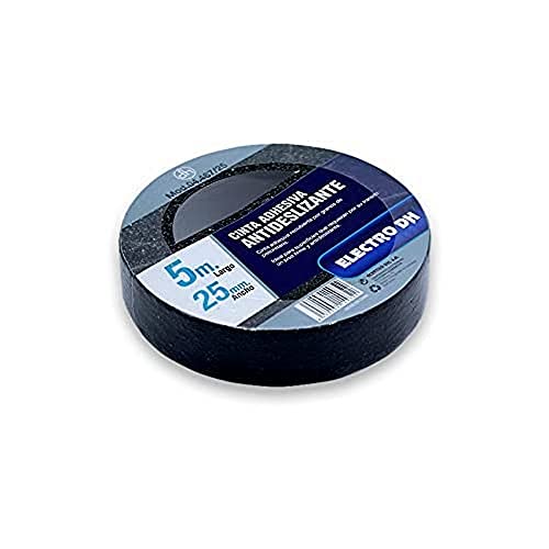 cinta adhesiva antideslizante de 25 mm de ancho y 5 m de largo, ideal para superficies resbaladizas. Perfecta para mayor seguridad en el hogar, oficina y proyectos de bricolaje.