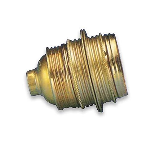 1200614 PORTALAMPARAS ROSCADO E27 LATONADO