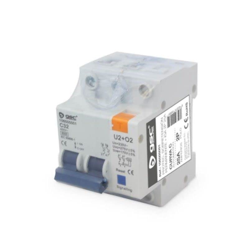 interruptor diferencial 1P+N 25A 0.030A 6KA Clase C. Ideal para garantizar la protección en circuitos eléctricos. Alta eficiencia y seguridad en instalación. Asegura tu tranquilidad.