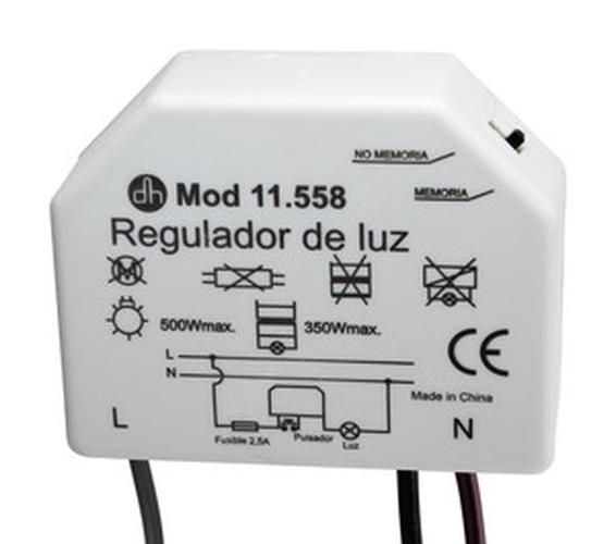 regulador De Intensidad Luminica Para Cajetin Luz 350W Memoria Pulsador