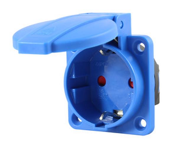 base de enchufe empotrable industrial hembra schuko, 3680W 250V (Base de enchufe)