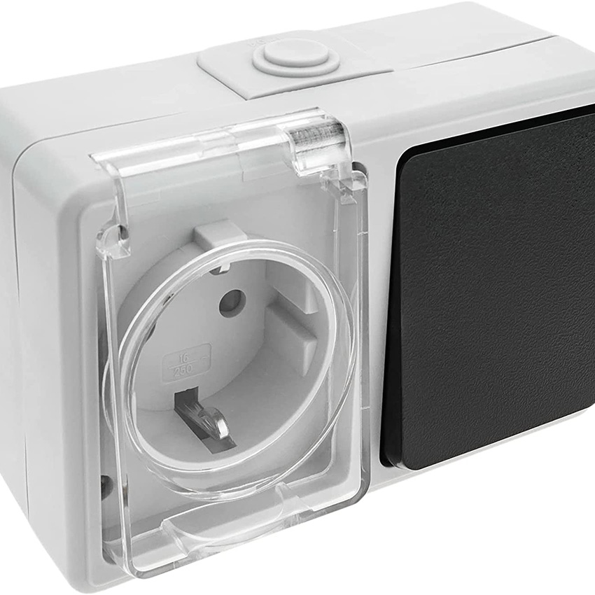 base Schuko estanco 230V IP54 (Base + Interruptor230V)