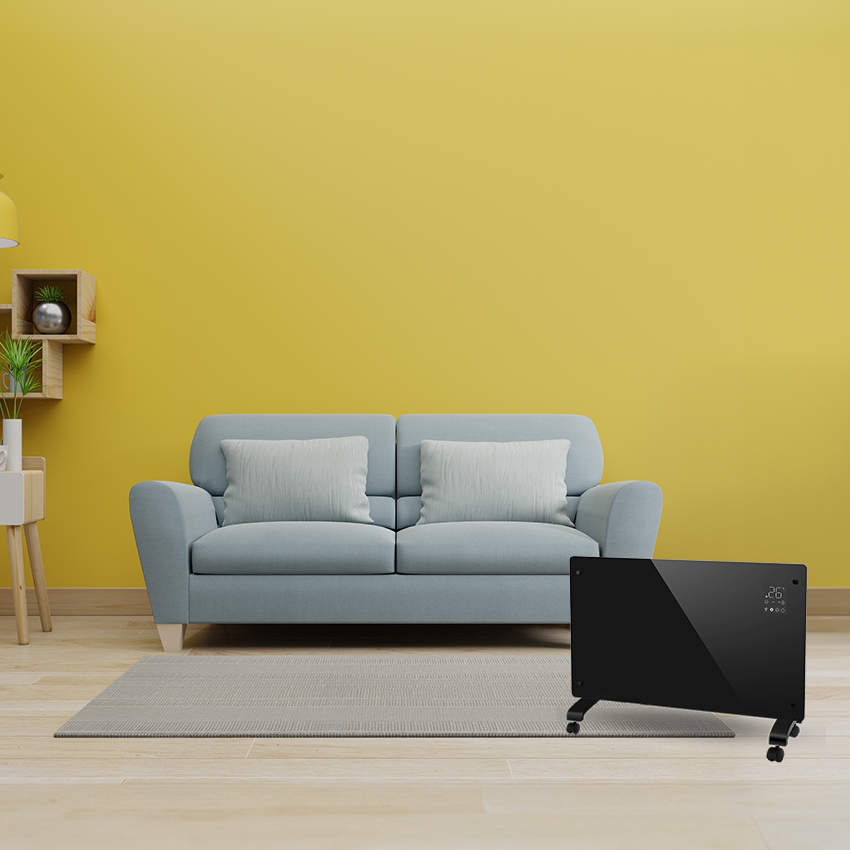 calentador de convección inteligente WiFi WB: Disfruta de un ambiente cálido y acogedor. Controla la temperatura desde tu smartphone y ahorra energía con su tecnología eficiente.