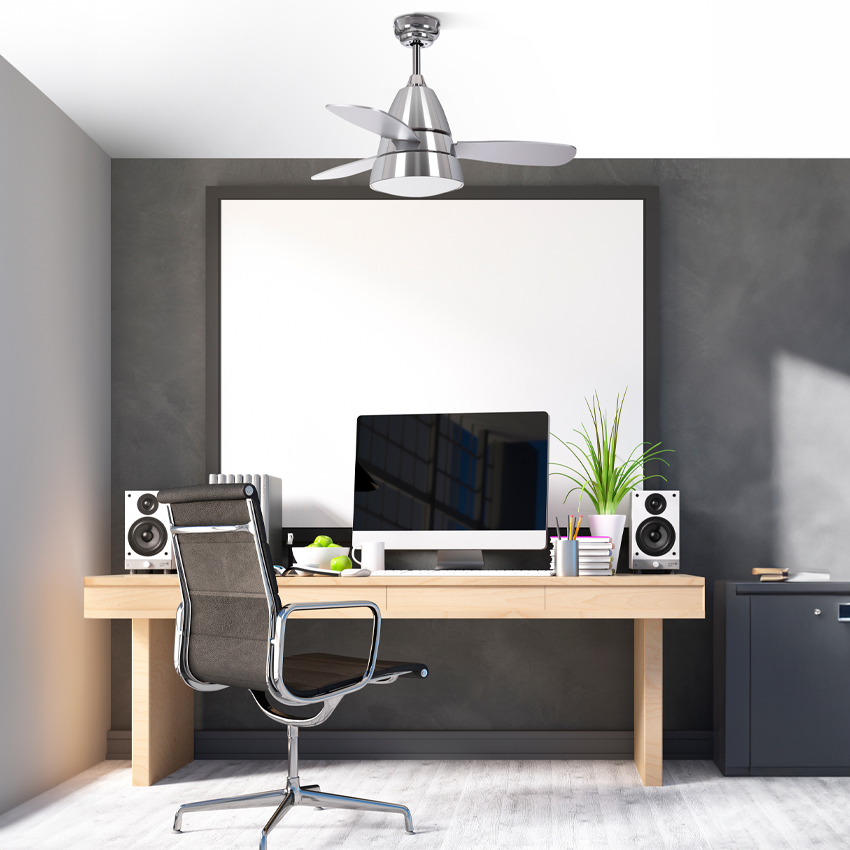  Ventilador de techo color blanco 50W, aspas Ø102cm